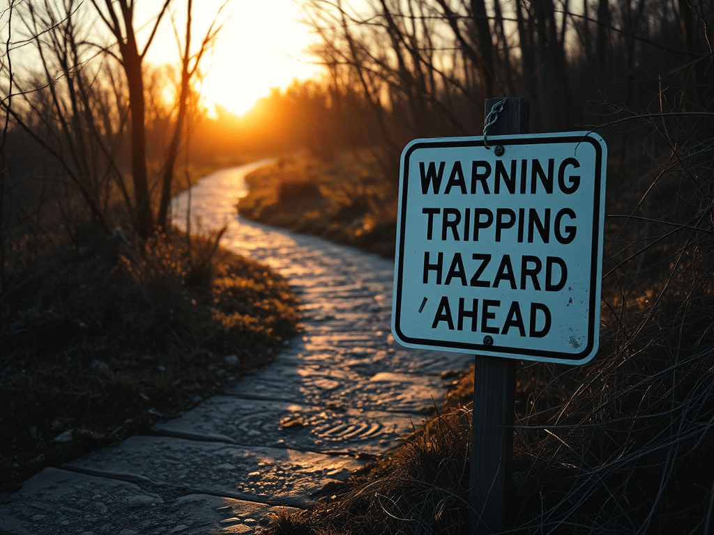 Tripping Hazard Ahead